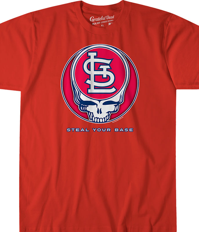St. Louis Cardinals Grateful Dead Steal Your Base T-Shirt - Kingteeshop