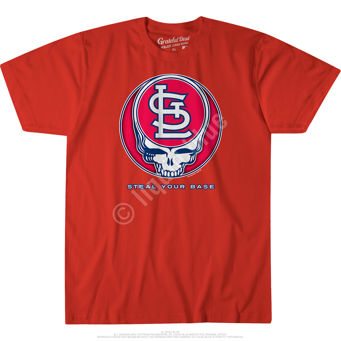 St. Louis Cardinals Steal Your Base Red Athletic T-Shirt