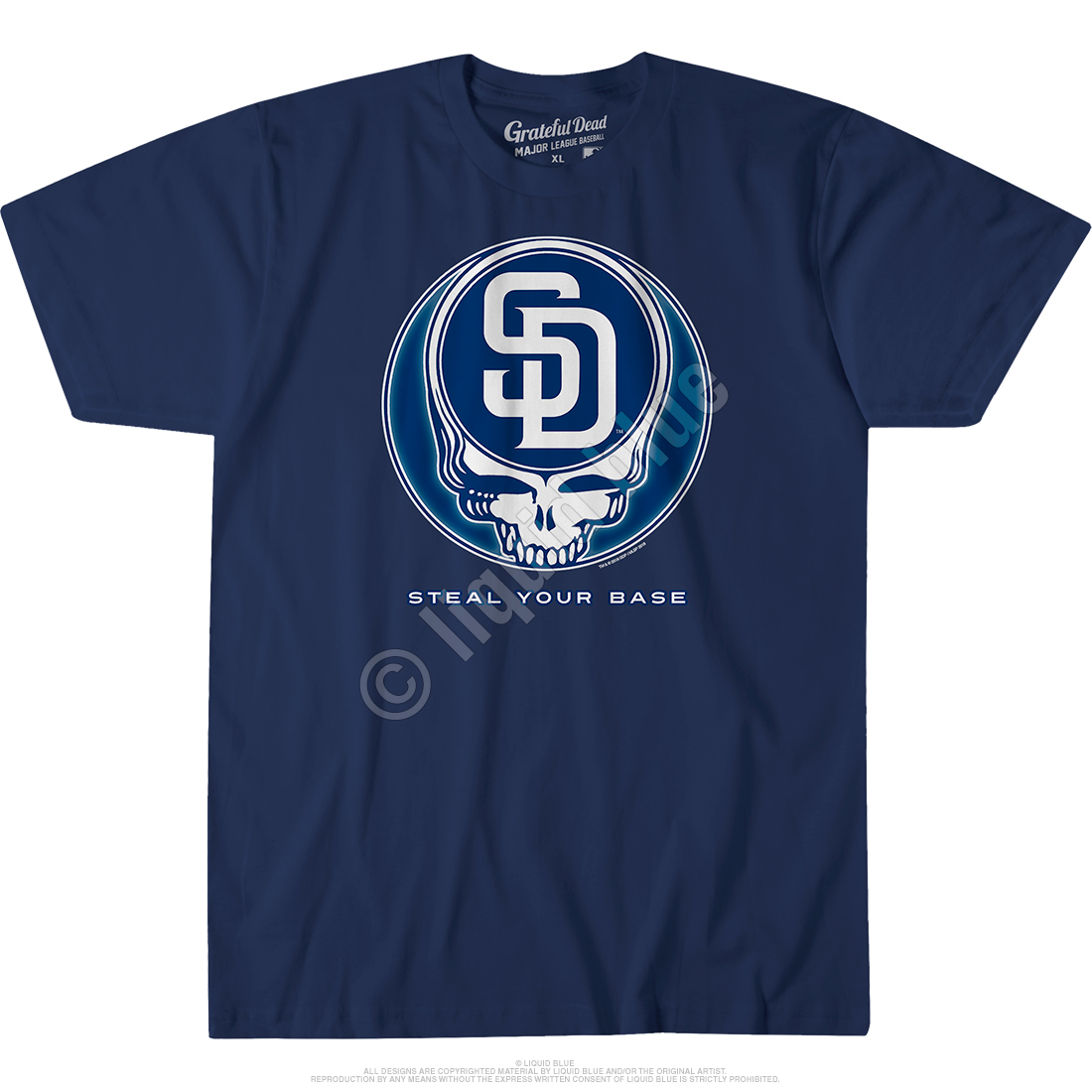 San Diego Padres Grateful Dead Tri-blend Shirt