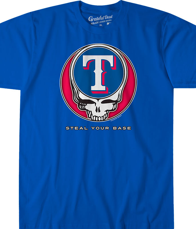 MLB Genuine Merchandise Men's Blue Texas Rangers Baseball Logo T-Shirt Size  Larg