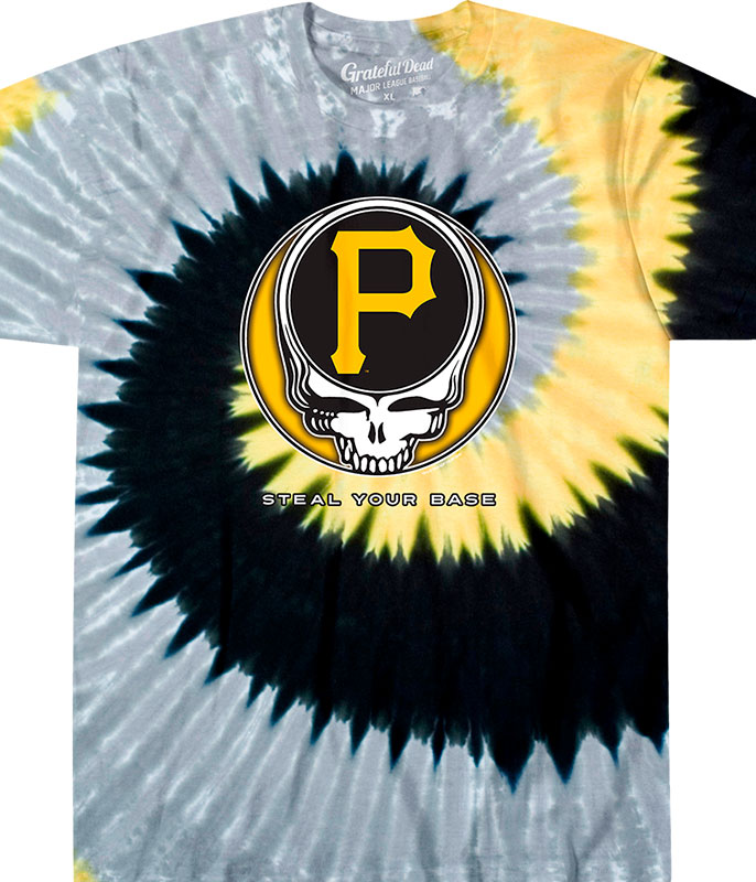 Liquid Blue Boyfriend Jersey  Pittsburgh Pirates Inside The Park Tie-Dye  Boyfriend Jersey - Women/Men ~ Cherry Art Editions