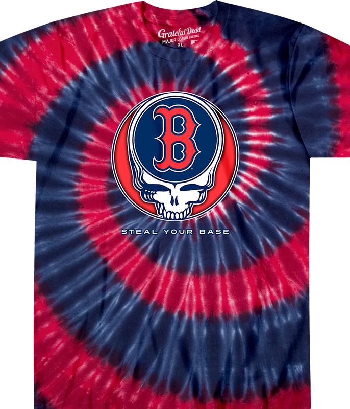 Boston Red Sox Steal Your Base Tie-Dye T-Shirt