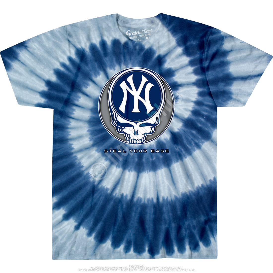 Vintage New York Yankees Grateful Dead T shirt Large