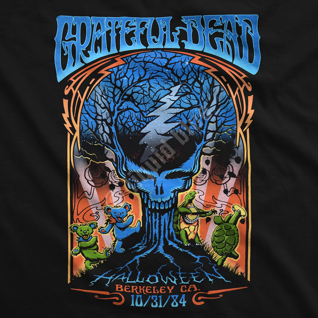  Liquid Blue Grateful Dead One More Halloween Night T-Shirt :  Clothing, Shoes & Jewelry