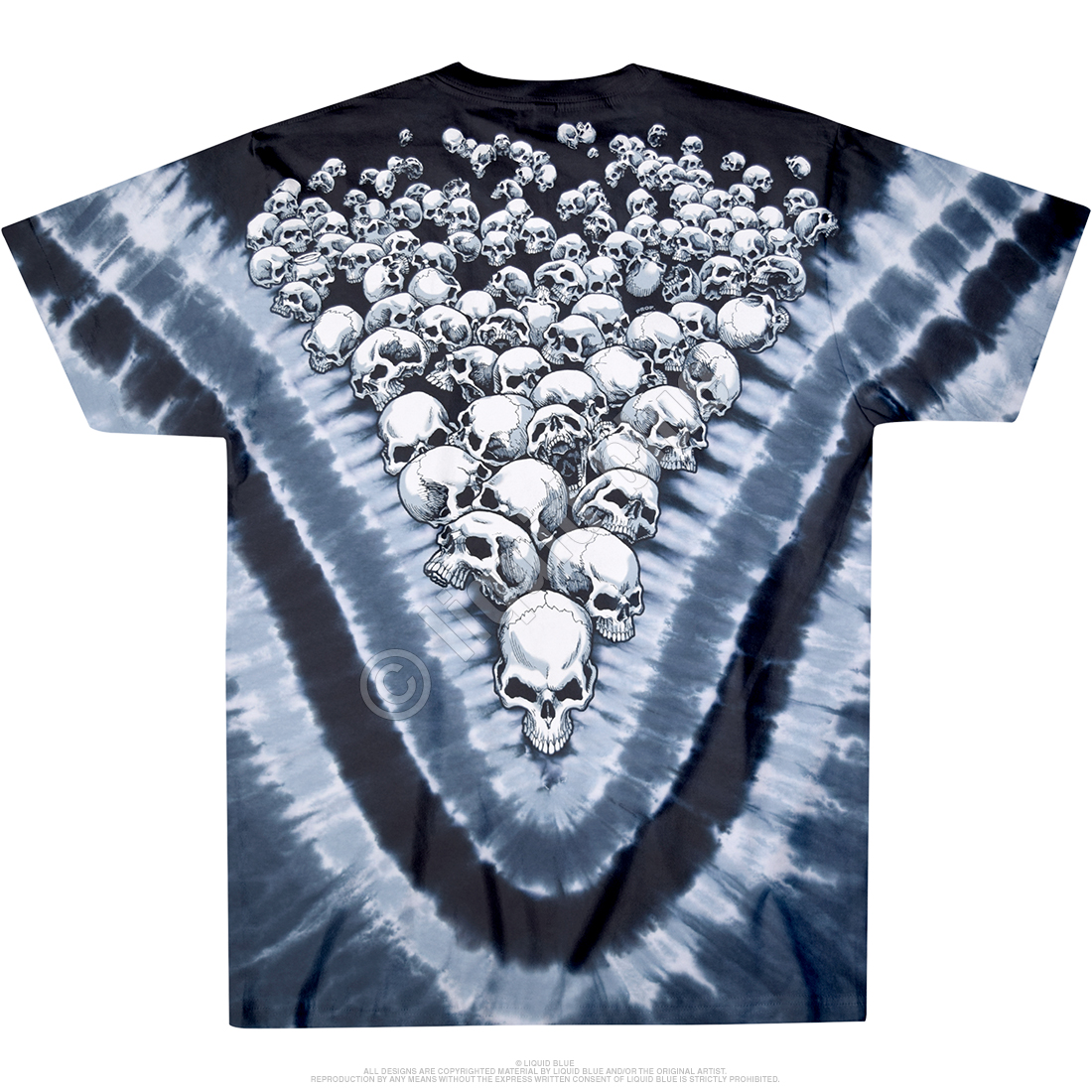 Boneyard Tie-Dye T-Shirt Tee Liquid Blue