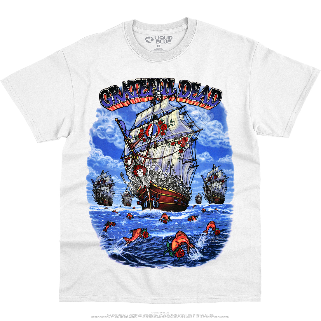 LIQUIDBLUE グレートフルデッド GRATEFUL DEAD TEE半袖 Ｔ-SHIRT