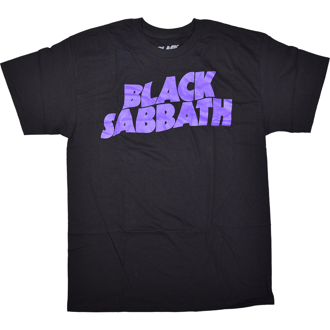 Black Sabbath Clasic Logo Black T-Shirt Tee Liquid Blue