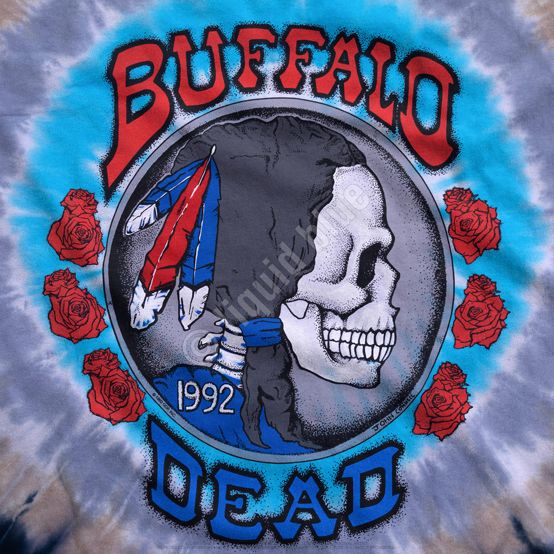 GRATEFUL DEAD Buffalo Nickel Tie-dye T-shirt Licensed 