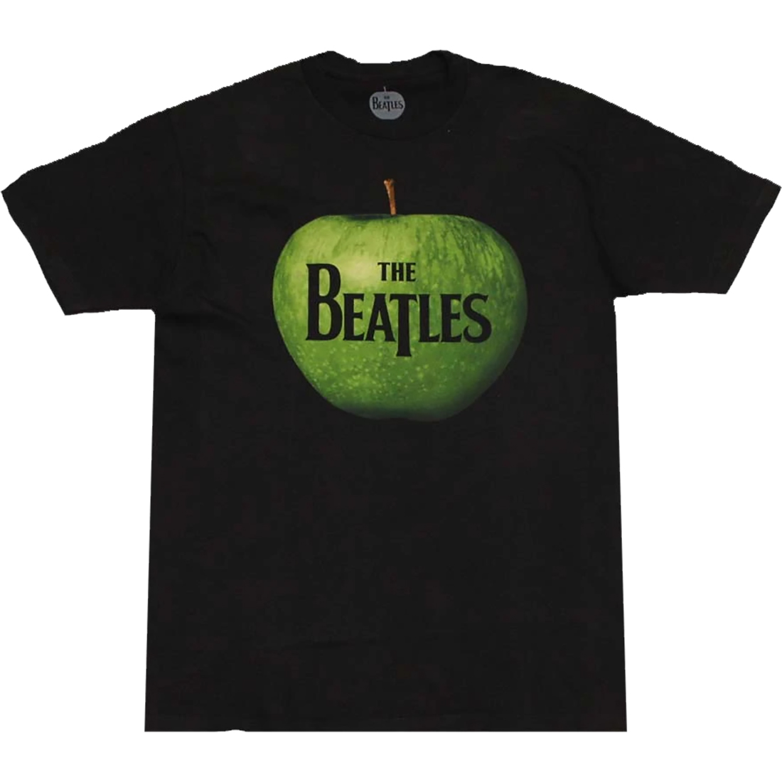 Beatles Apple Logo Black T-Shirt Tee Liquid Blue