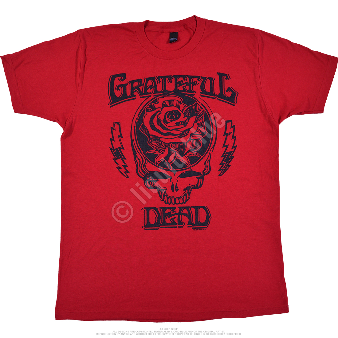 1994 Grateful Dead Steal Your Base Liquid Blue Tie Dye Shirt