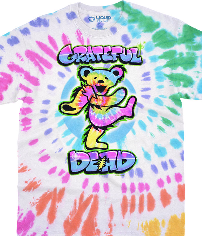 Grateful Dead - Bi-Plane Bears Tie Dye T-Shirt