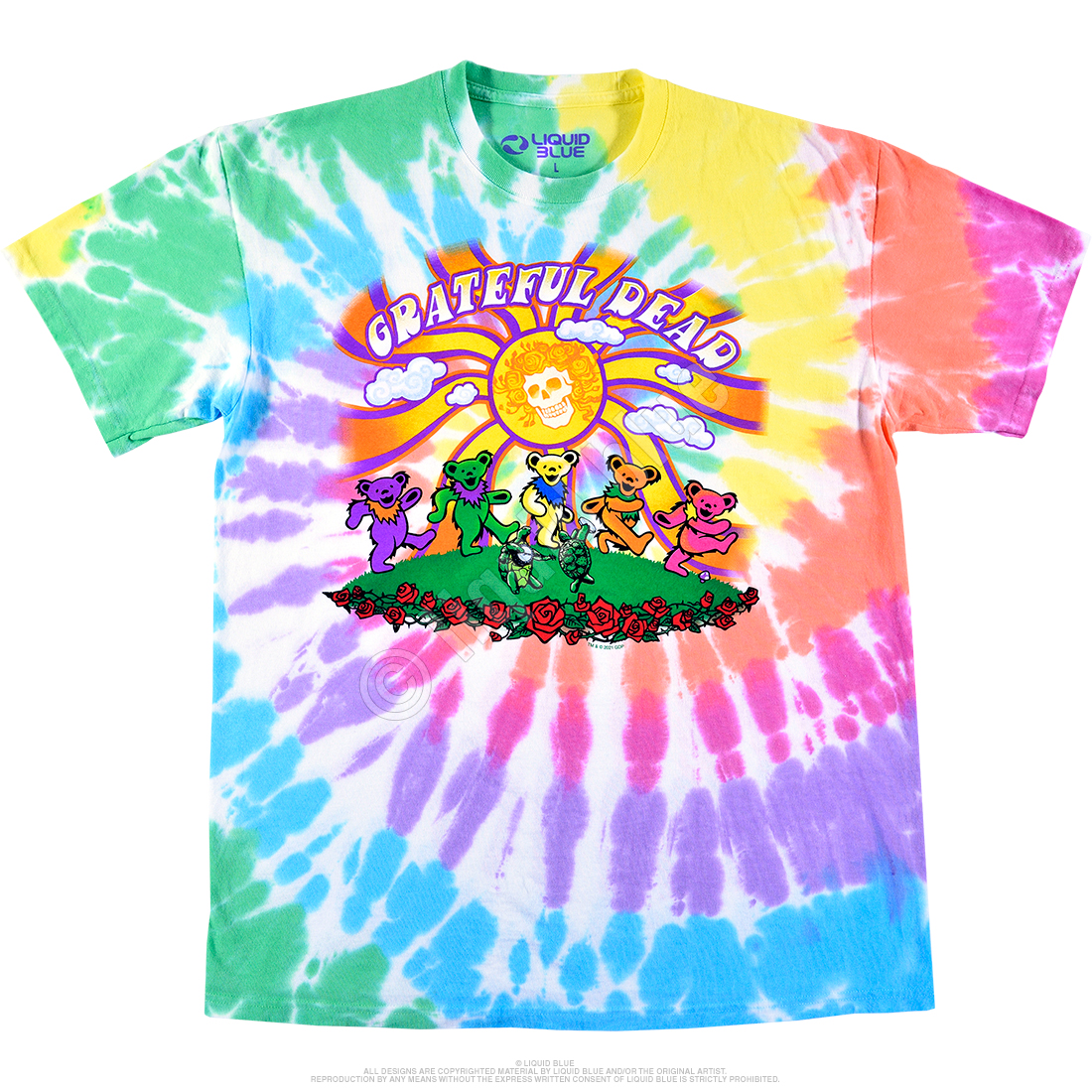 Grateful Dead Bears Around the Sun Youth tie dye t-shirt