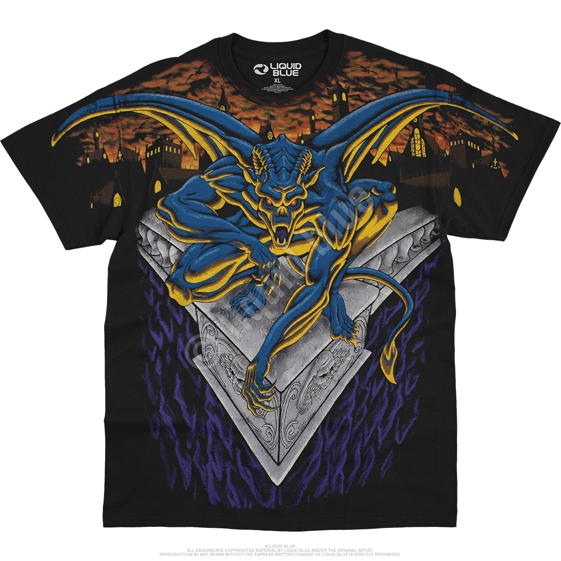 Liquid Blue Great Wyrm Black T-Shirt