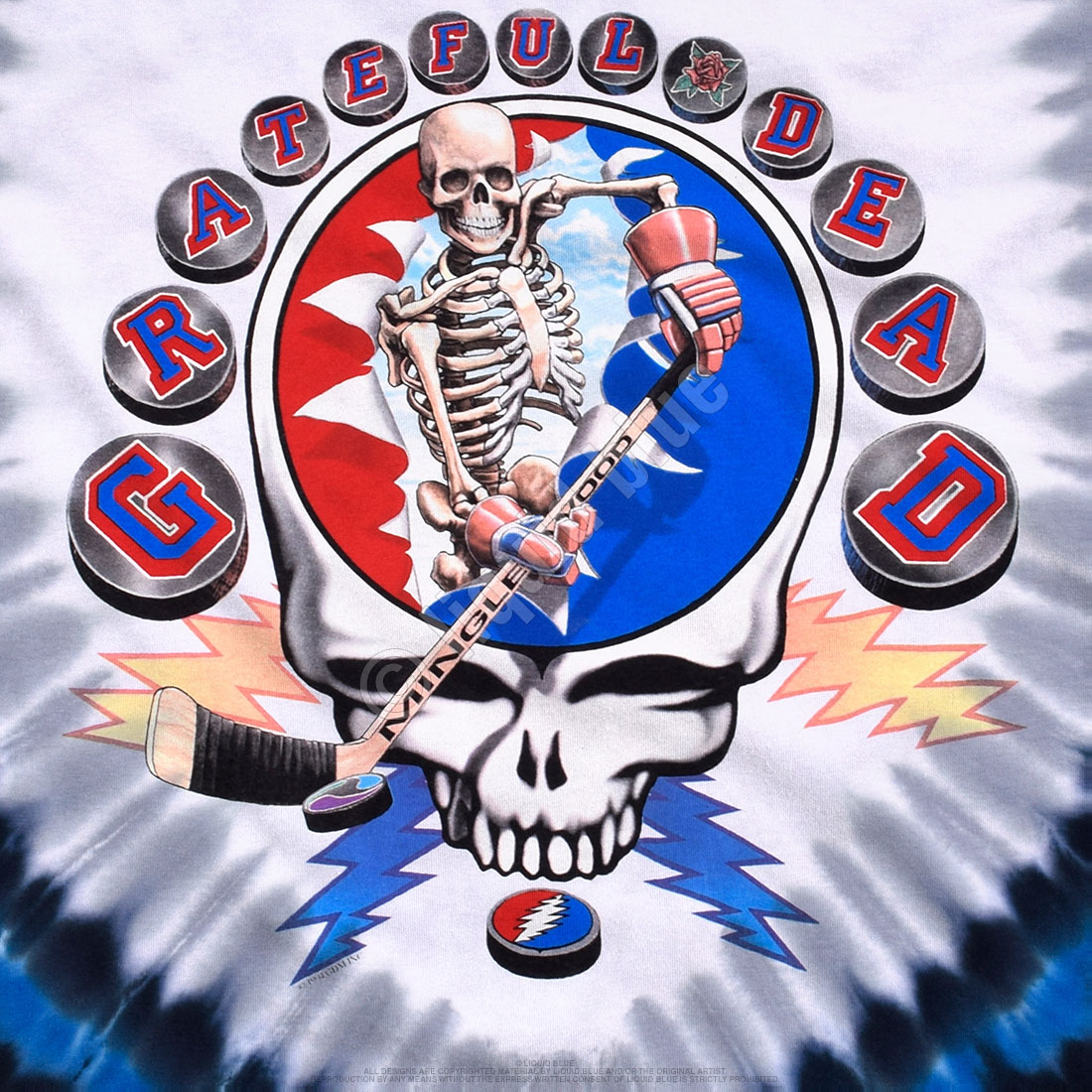 Yankees Grateful Dead Skull T-Shirt - Local Tees Long Island