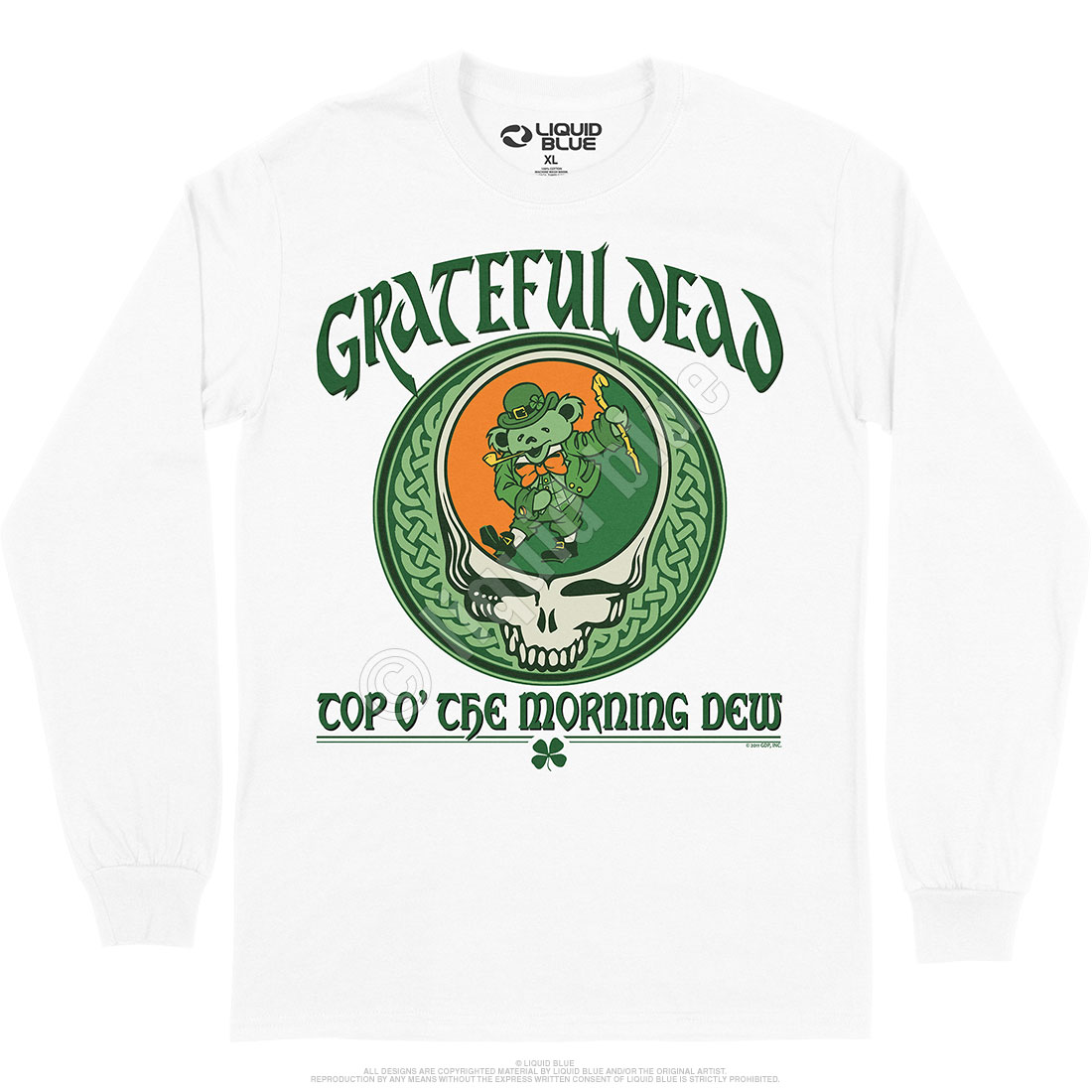 Liquid Blues Grateful Dead Top O' The Morning Dew Shirt for Men Large