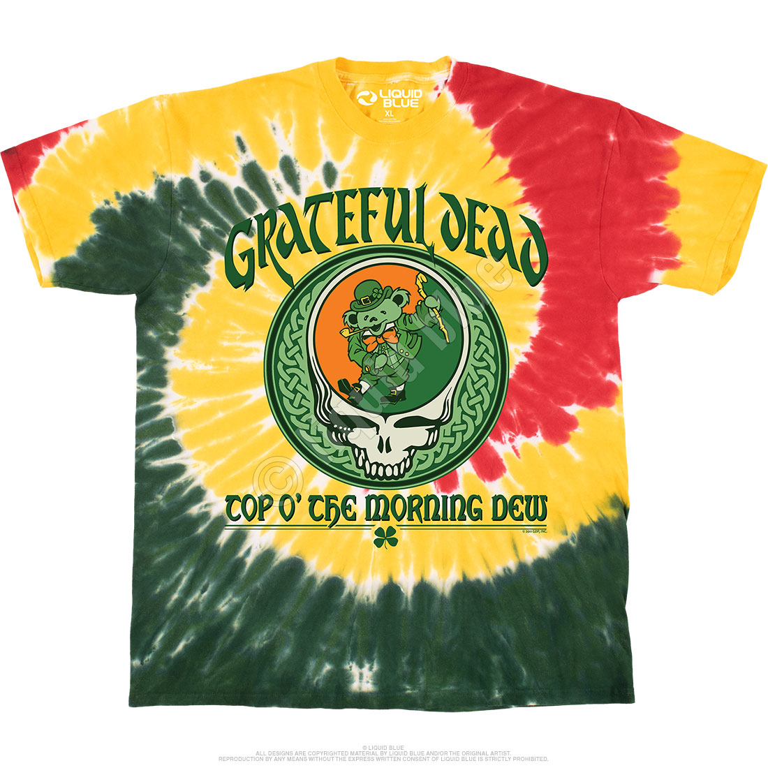 Liquid Blues Grateful Dead Top O' The Morning Dew Shirt for Men Large