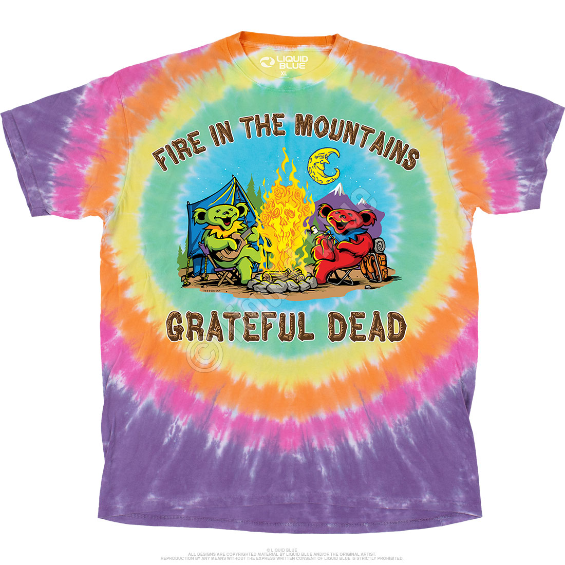 Sundog Grateful Dead Fire on The Mountain Shirt Medium