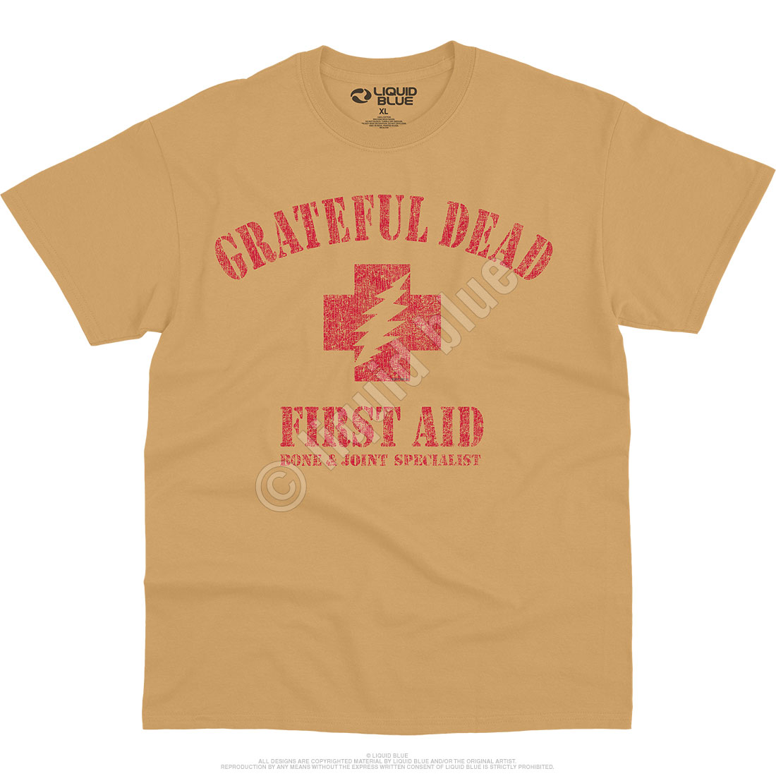 Grateful Dead First Aid T-Shirt Tee by Liquid Blue