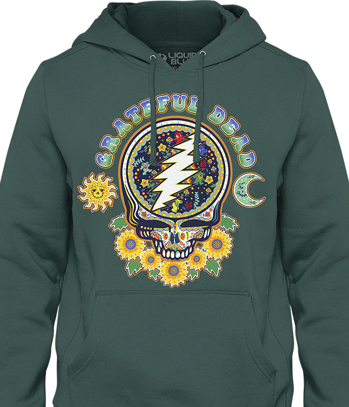 Sun and Swim Grateful Dead Steal Your Face Blue Hoodie UPF50