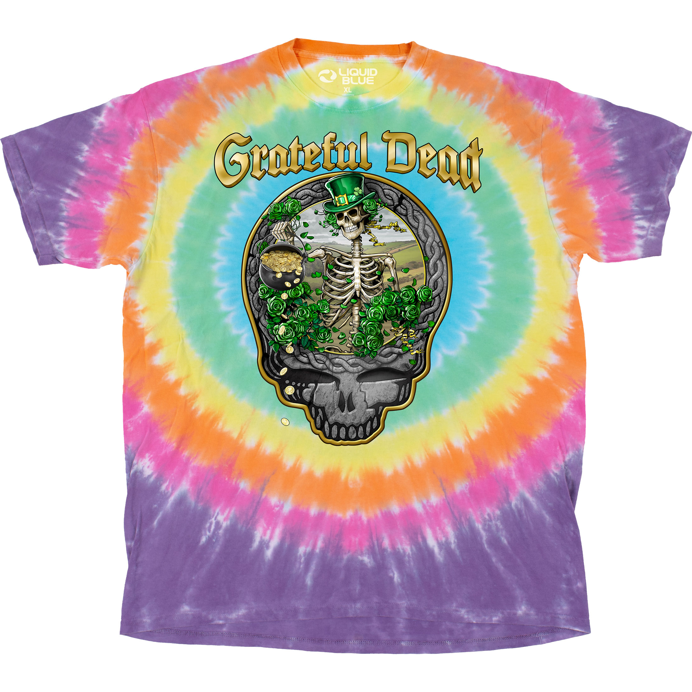 Liquid Blue Men Liquid Blue Grateful Dead Bertha '77 Tee Grey SM