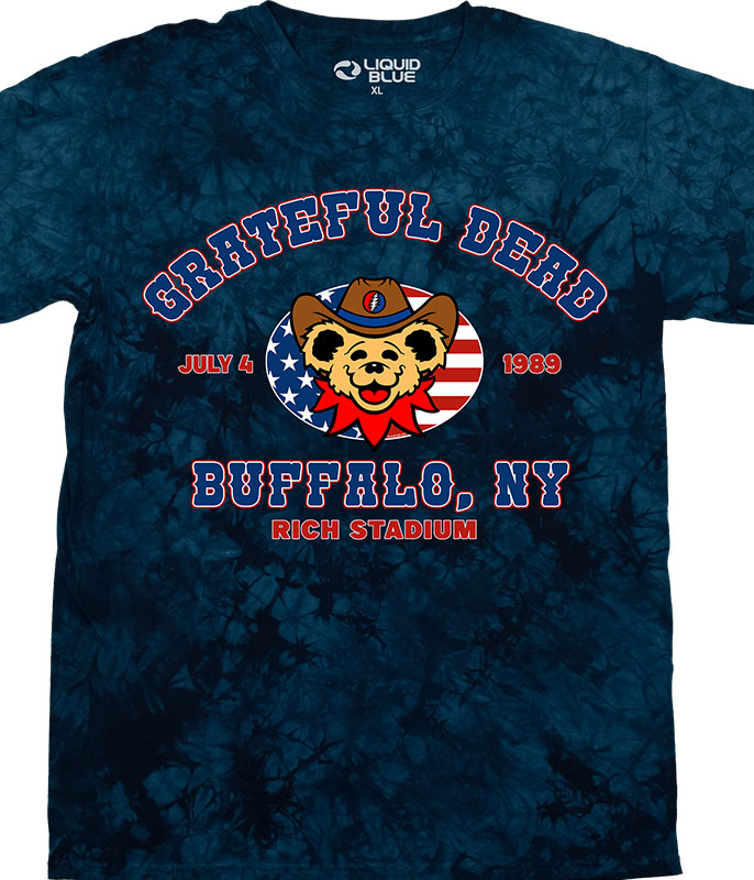 by Tee Liquid Buffalo Dead T-Shirt Grateful Blue 89