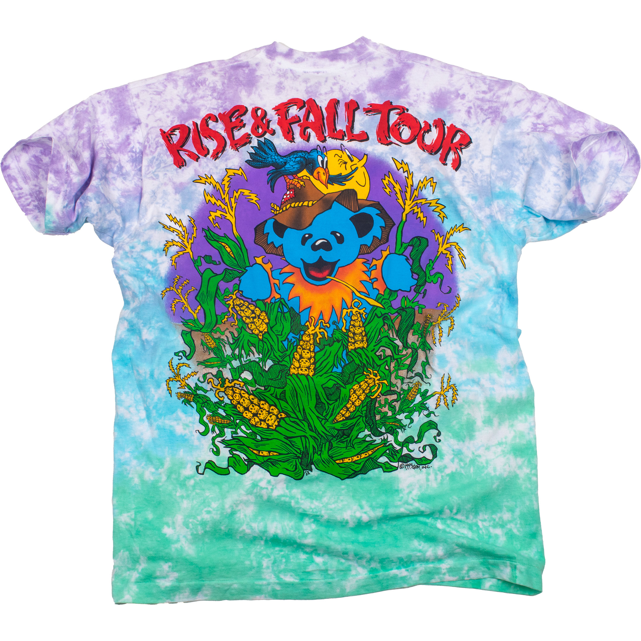 Grateful Dead Hayride 93 Rise & Fall Tour Tie-Dye T-Shirt Tee