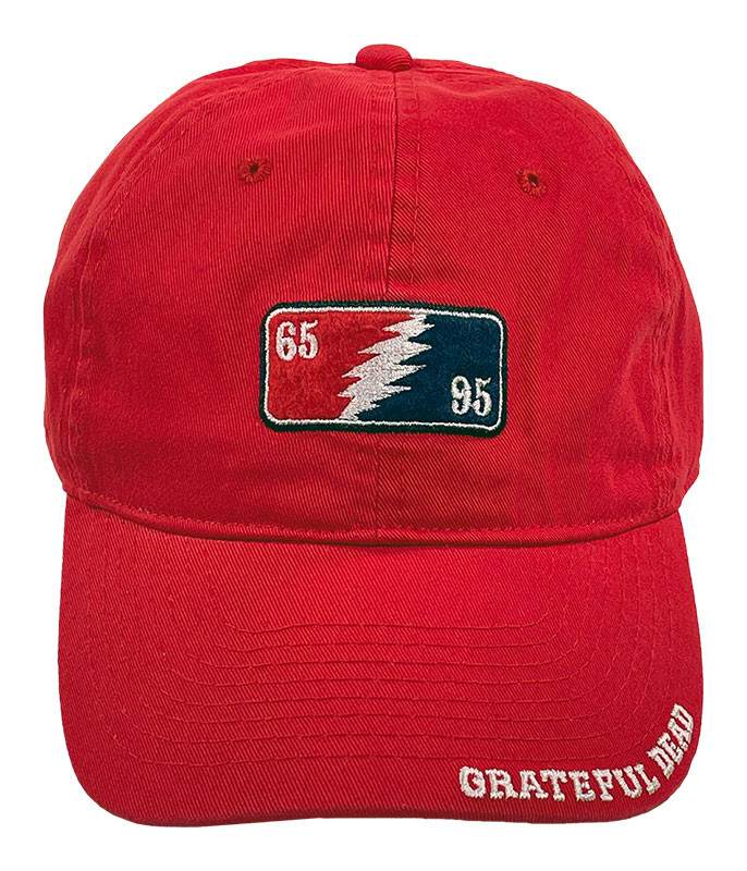 Grateful Dead GD 65-95 Red Hat Liquid Blue