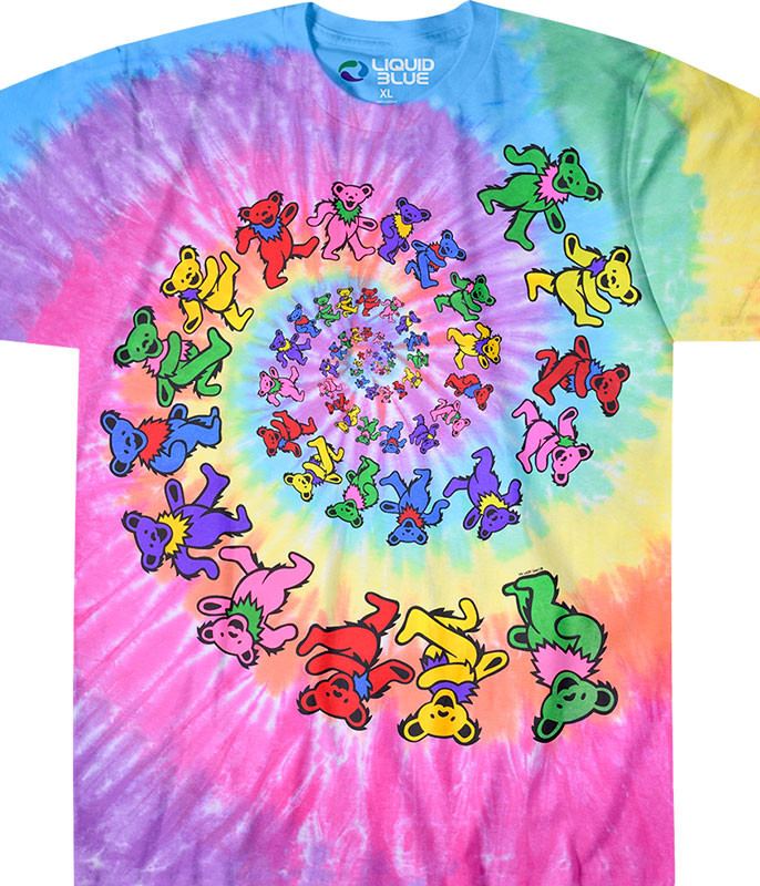 tie dye teddy bear shirt