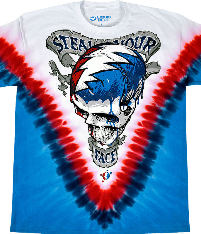 Atlanta Braves Grateful Dead Steal Your Face Shirt - High-Quality