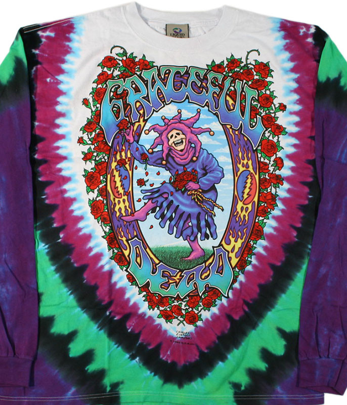 Grateful Dead Watch Tower Tie-Dye T-Shirt Tee Liquid Blue