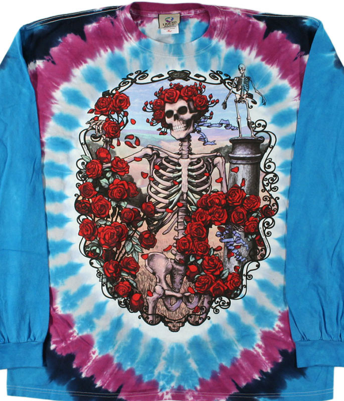 knee length dresses for ladies Jerry Garcia Moon Long Sleeve Grateful Dead Merchandise