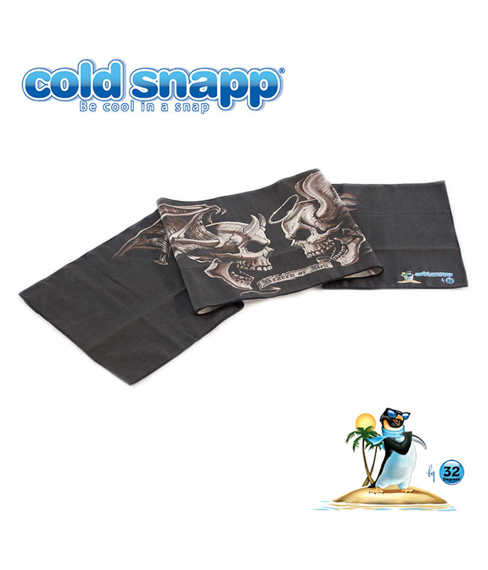 Cold Snapp Good And Evil Sports Towel Liquid Blue