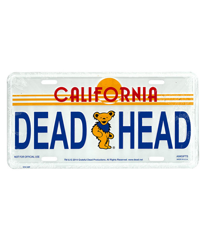 Grateful Dead GD Golden State License Plate