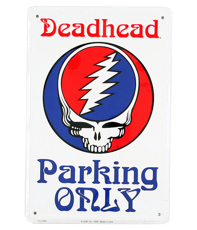 グレイトフル デッド・デッドヘッド パーキング オンリー・メタル サインボード Grateful Dead SYF Deadhead Parking Only Sign Liquid Blue