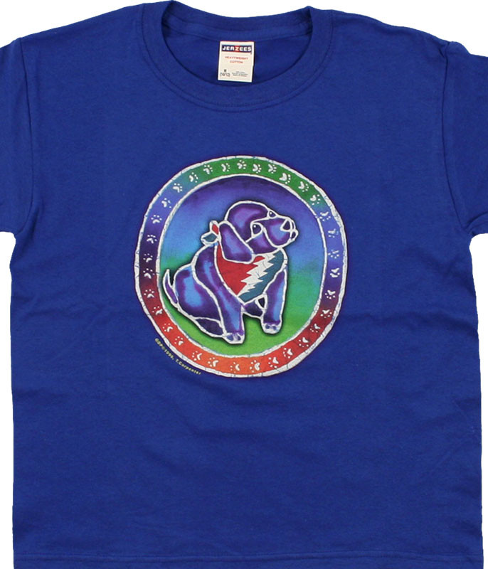 Grateful Dead Steal Your Puppy Blue T-Shirt Tee