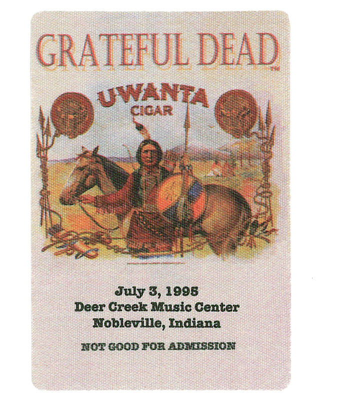 The Vault Grateful Dead 1995 07-03 Backstage Pass Liquid Blue