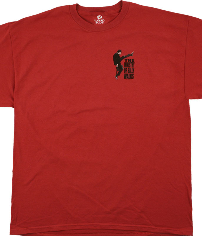 Maglietta Monty Python Ministry Of Silly Walks | Unisex Cotone Grigio | Elbenwald