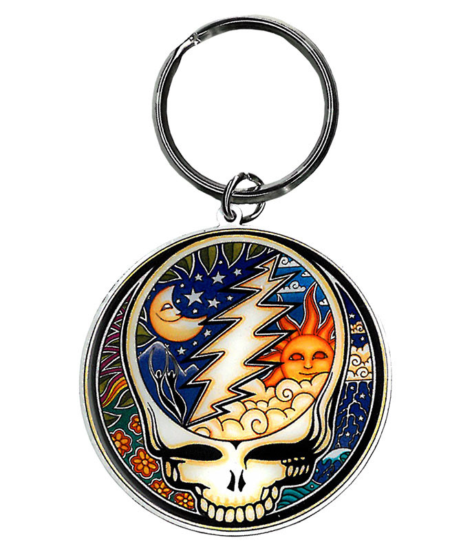 Grateful Dead Psychedelic SYF Keychain Liquid Blue