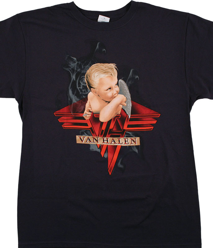 Van Halen Smoking Navy T-Shirt Tee 