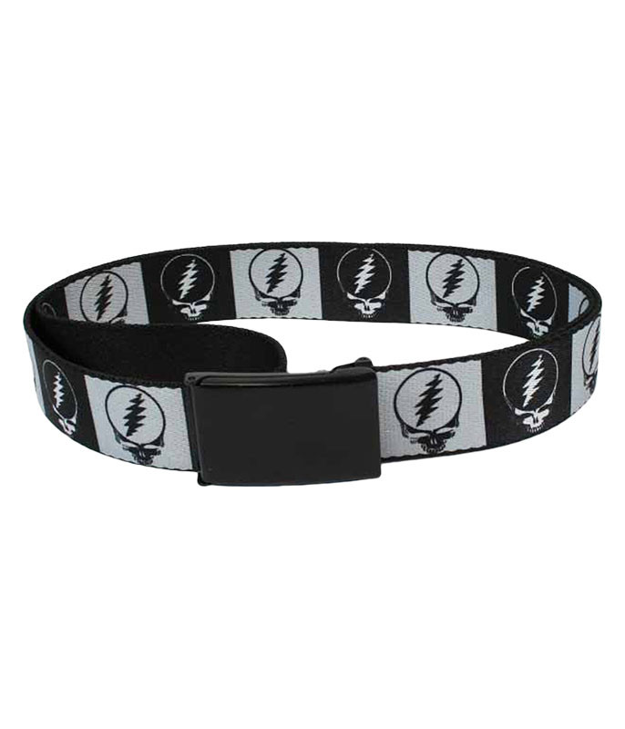 Grateful Dead SYF Black and Gray Adjustable Web Belt