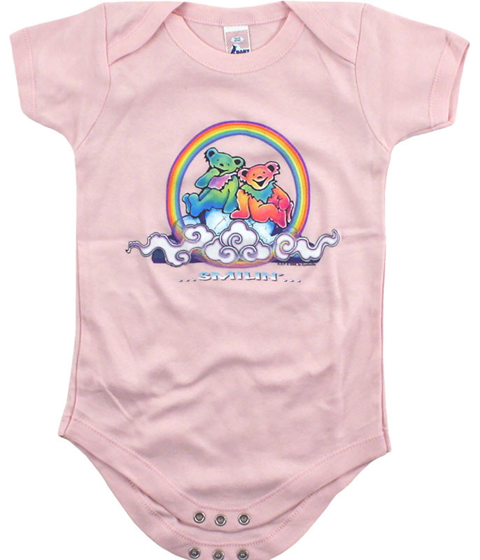 Grateful Dead GD Bears Cloud Pink Onesie