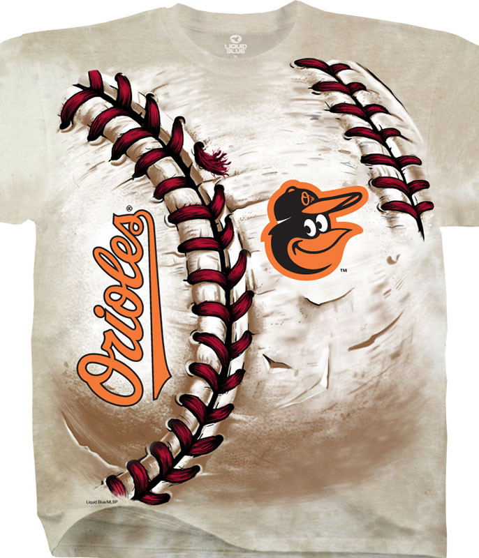 MLB, Shirts, Baltimoreorioles Mlb Tiedye Tshirt Yelloworange Sz Med