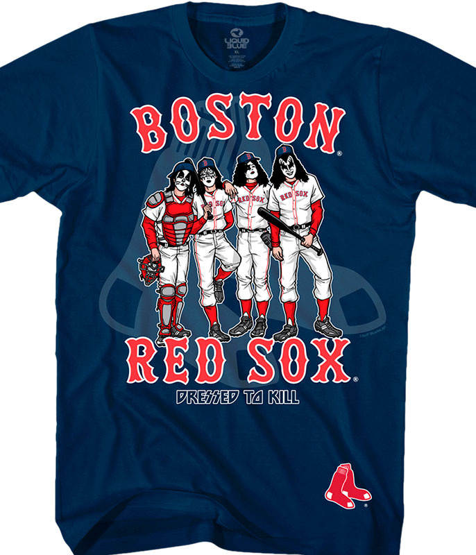 Boston Red Sox Kids Navy Tackle T-Shirt