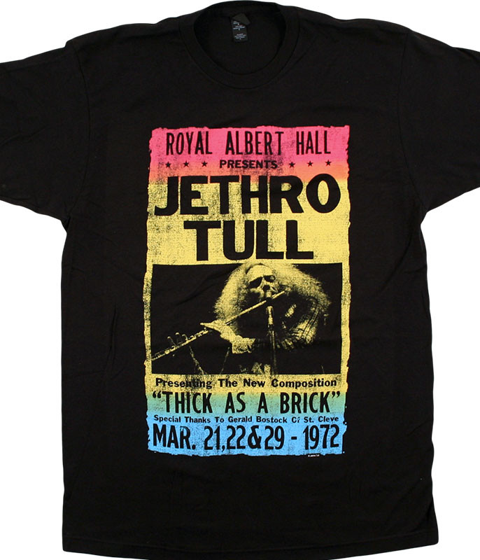 Jethro Tull Royal Albert Hall Black T-Shirt Tee