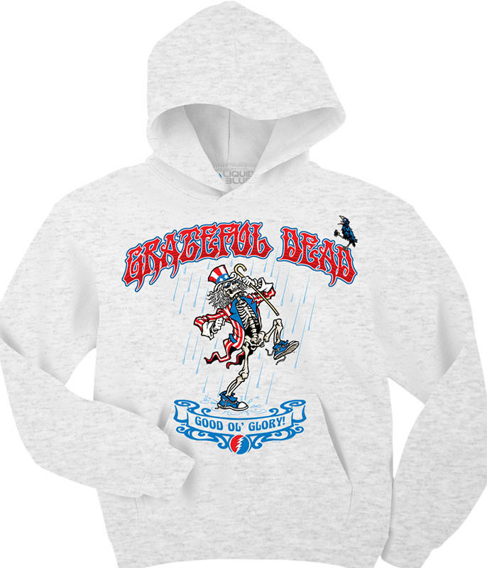 Grateful Dead Good 'Ol Glory Custom Hoodie Liquid Blue