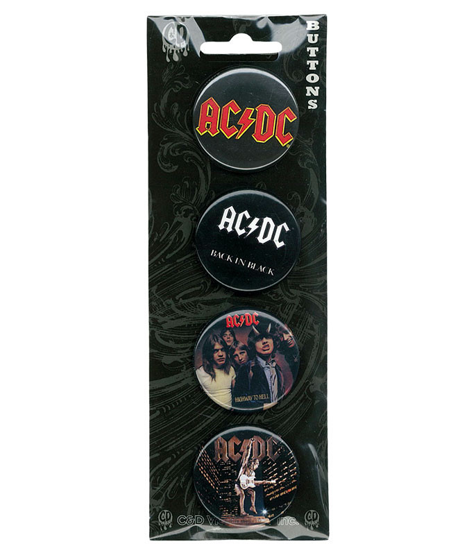 AC/DC Album Cover Pin Set