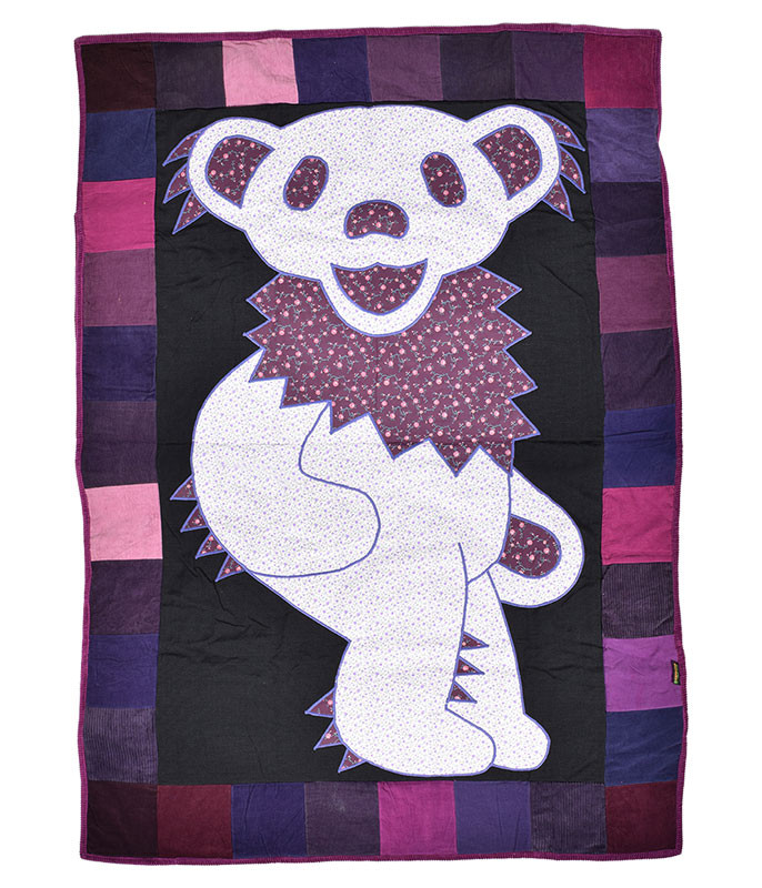 Grateful Dead GD Bear Patchwork Quilt