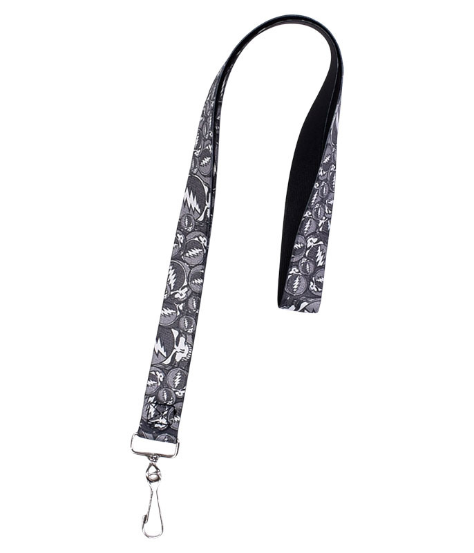 Grateful Dead GD SYF Black and Gray Collage Lanyard