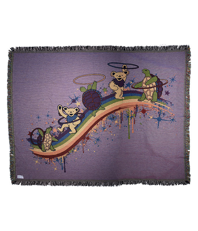 Grateful Dead GD Rainbow Hoopers Woven Blanket