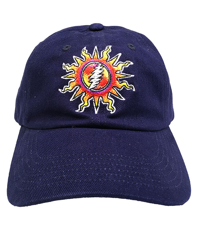 Grateful Dead Sunshine Lightning Navy Hat